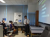 The delegation visits Advanced Robotics Laboratory.